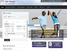 Tablet Screenshot of flyairpeace.com